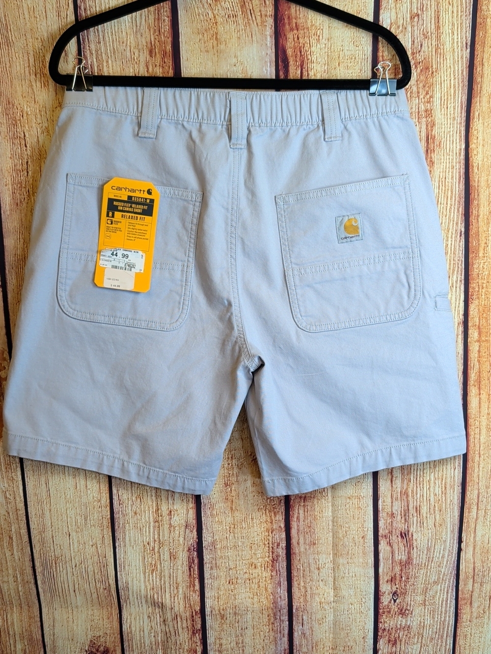 Carhartt 34 Men's Grey Shorts NWT Rugged Flex Relaxed Fit Canvas